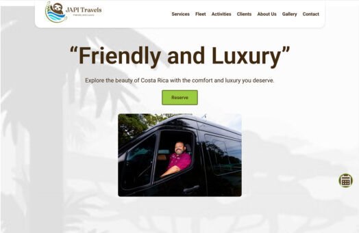 Tourism Page preview