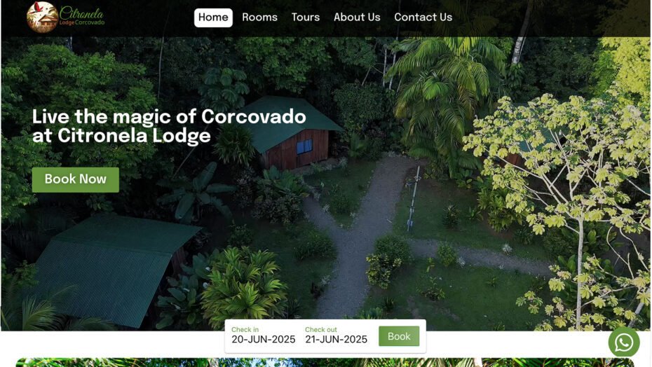 Booking Page preview
